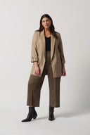 Joseph Ribkoff Black/Beige Houndstooth Culotte Pants Style 233249