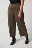 Joseph Ribkoff Black/Beige Houndstooth Culotte Pants Style 233249