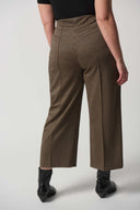 Joseph Ribkoff Black/Beige Houndstooth Culotte Pants Style 233249