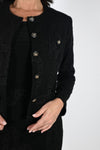 Frank Lyman Black Knit Jacket Style 233363