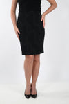Frank Lyman Black Knit Skirt With Chain Print Style 233365