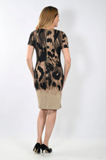 Frank Lyman Black/Beige Knit Dress Style 233410