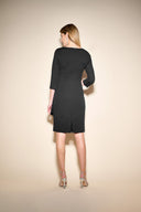Joseph Ribkoff Black Buckle Sheath Dress Style 233702