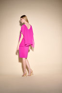 Joseph Ribkoff Opulence Layered Chiffon Rhinestone Dress Style 233757