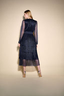 Joseph Ribkoff Navy Handkerchief Hem Dress Style 233767