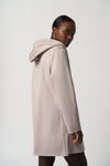 Joseph Ribkoff Mink Faux Suede Hooded Coat Style 233922