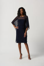 Joseph Ribkoff Midnight Blue Sheath Dress Style 234037