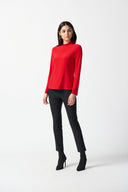 Joseph Ribkoff Lipstick Red Top Style 234129
