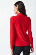 Joseph Ribkoff Lipstick Red Top Style 234129