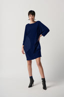 Joseph Ribkoff Midnight Blue Cocoon Dress Style 234159