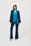 Joseph Ribkoff Nightfall Velvet Flared Pull-On Pants Style 234289