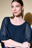 Joseph Ribkoff Midnight Blue Sheath Dress Style 234705