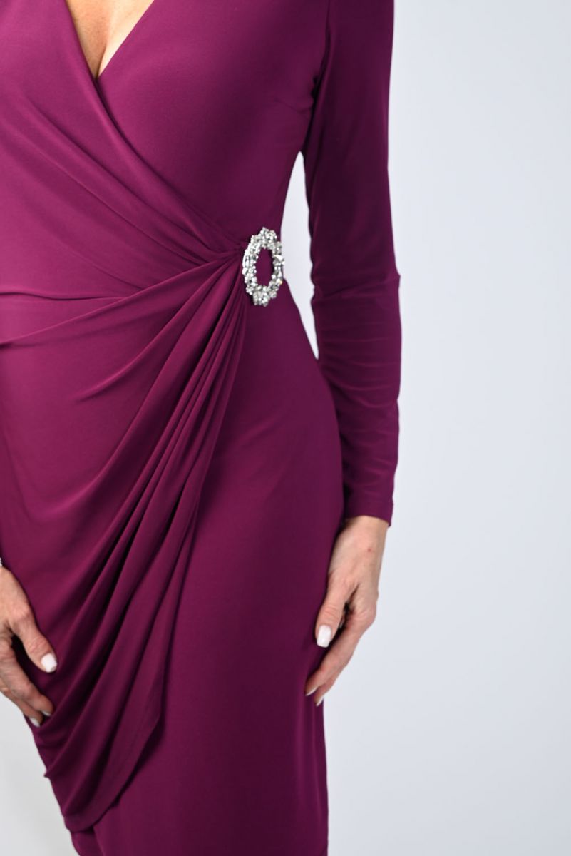 Frank Lyman Sangria Wrap Dress Style 239015