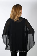 Frank Lyman Black Chiffon Cape Style 239124