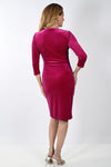 Frank Lyman Fuchsia Wrap Dress Style 239231