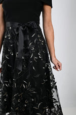 Frank Lyman Black/Gold Knit Dress Style 239340