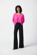 Joseph Ribkoff Black Wide-Leg Cargo Pants Style 241011