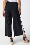 Joseph Ribkoff Black/Vanilla Pull-On Culotte Pants Style 241058