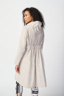 Joseph Ribkoff Moonstone Hooded Trapeze Coat Style 241068