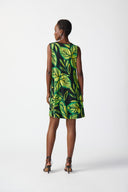 Joseph Ribkoff Black/Multi A-line Dress Style 241119