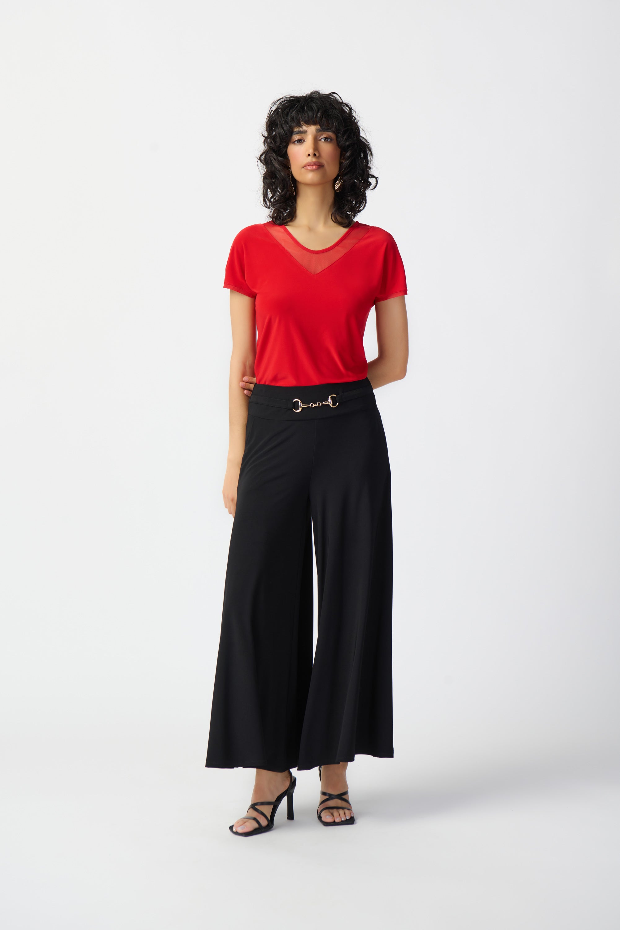 Joseph Ribkoff Black Culotte Pants Style 241121 – Luxetire