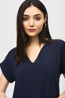 Joseph Ribkoff Midnight Blue Stretch Straight Dress Style 241129