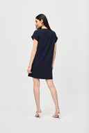 Joseph Ribkoff Midnight Blue Stretch Straight Dress Style 241129