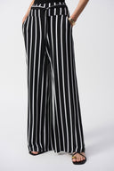 Joseph Ribkoff Striped Silky Knit Wide-Leg Pants Style 241135