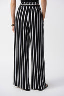 Joseph Ribkoff Striped Silky Knit Wide-Leg Pants Style 241135