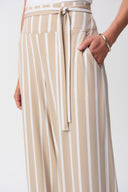 Joseph Ribkoff Striped Silky Knit Wide-Leg Pants Style 241135
