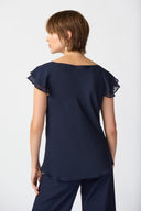 Joseph Ribkoff Midnight Blue Layered Top Style 241177