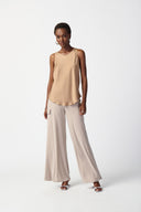 Joseph Ribkoff Tiger's Eye Fit and Flare Sleeveless Top Style 241178