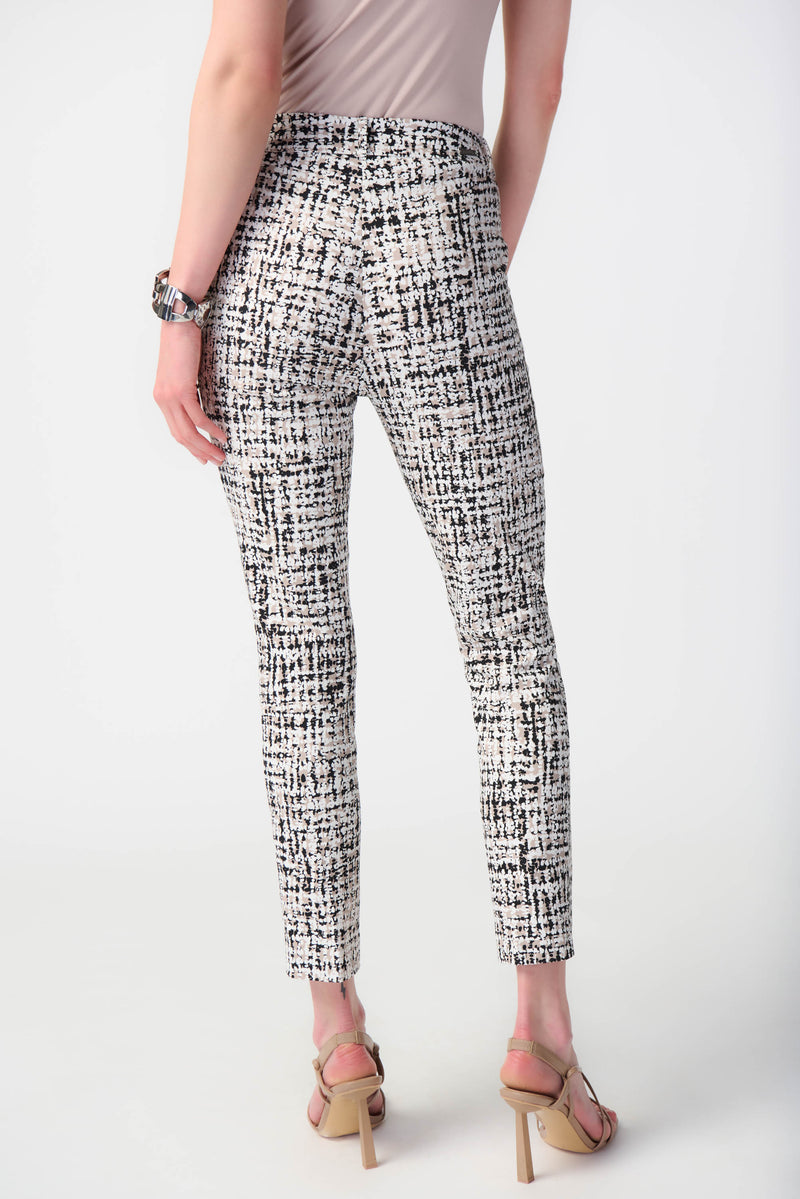 Joseph Ribkoff Vanilla/Multi Abstract Print Pull-On Pants Style 241189 ...