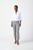 Joseph Ribkoff Black/White Geometric Print Pants Style 241224