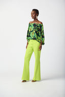 Joseph Ribkoff Key Lime Flared Pull-On Pants Style 241248