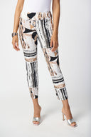 Joseph Ribkoff Vanilla/Multi Cropped Pants Style 241265