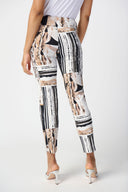 Joseph Ribkoff Vanilla/Multi Cropped Pants Style 241265