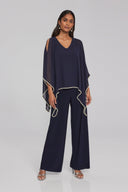 Joseph Ribkoff Midnight Blue Poncho Top Style 241715