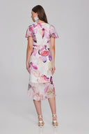 Joseph Ribkoff Vanilla/Multi Floral Print Dress Style 241732