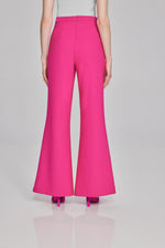 Joseph Ribkoff Shocking Pink Lux Twill Flared Pants Style 241738