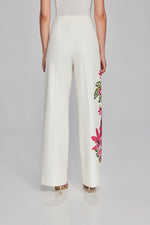 Joseph Ribkoff Vanilla/Multi Floral Print Wide-Leg Pants 241752
