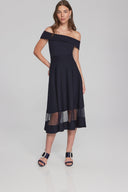Joseph Ribkoff Midnight Blue Off-the-Shoulder Top Style 241787