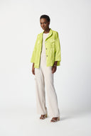 Joseph Ribkoff Key lime Water-Resistant Jacket Style 241925