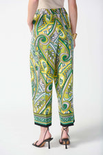 Joseph Ribkoff Vanilla/Multi Paisley Print Crop Pants Style 242010