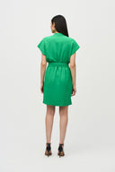Joseph Ribkoff Island Green Belted Wrap Dress Style 242013