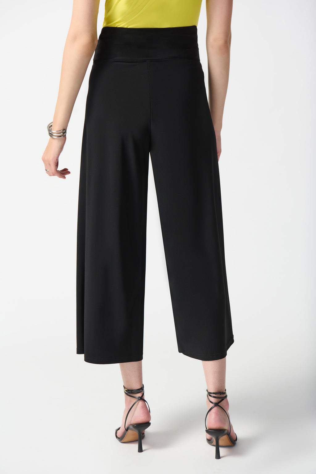 Joseph Ribkoff Black Pull-On Culotte Pants Style 242026