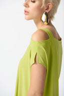 Joseph Ribkoff Key Lime Asymmetrical Top Style 242084