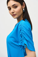 Joseph Ribkoff French Blue Boxy Top Style 242085