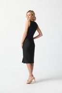 Joseph Ribkoff Black Lux Twill Sheath Dress Style 242101