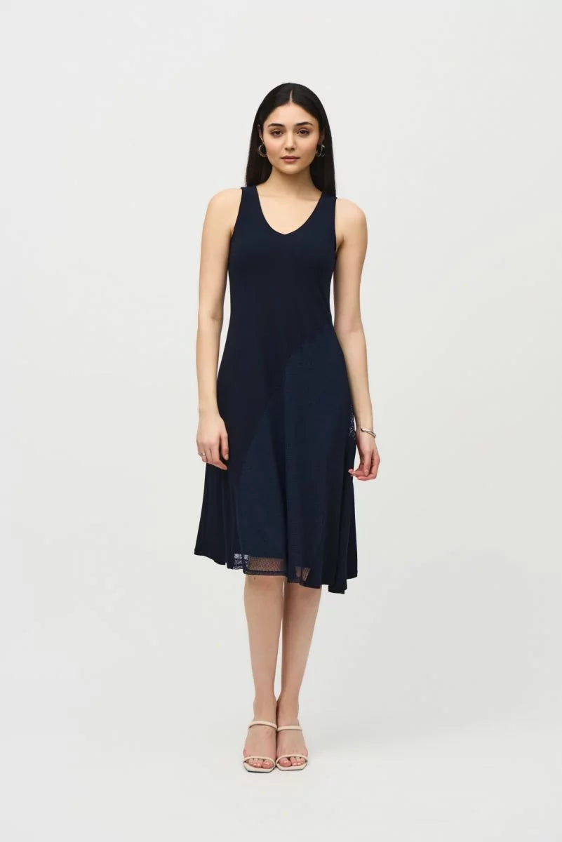 Joseph Ribkoff Midnight Asymmetrical Sleeveless Dress Style 242110